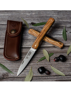 Coltello da caccia Vendetta, manico in ulivo naturale...