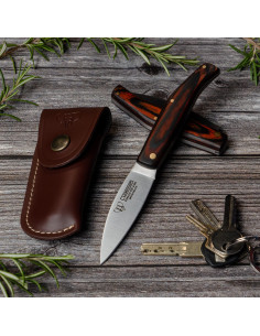 Coltello da caccia Cudeman, manico in resistenza rossa...
