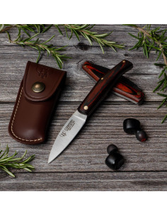 Coltello da caccia Cudeman manico in resistenza rosso...