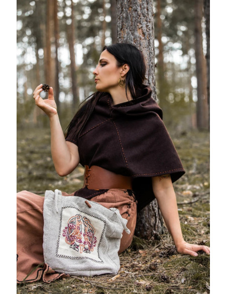 Borsa con ricamo vichingo modello...