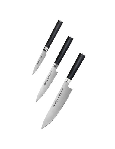 Set di 3 coltelli da cucina Nero Universal