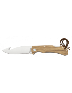 Coltello da caccia con skinner, zebra wood (19,8 cm.)