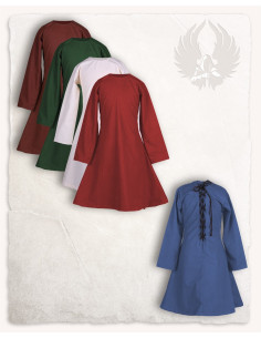 Abito medievale per bambina modello Lisbeth, rosso 2