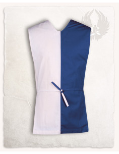 Tabardo medievale per bambini modello Felix, blu-crema