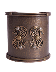 Bracciale celtico in ottone modello Serpents