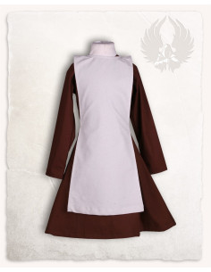 Grembiule medievale per ragazze modello Lisbeth, color crema