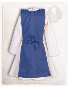 Grembiule medievale per ragazze modello Lisbeth, colore blu
