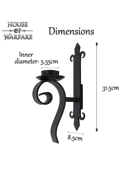 Applique medievale per 1 candela