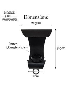 Lampada da parete avvitata medievale per 1 candela 2