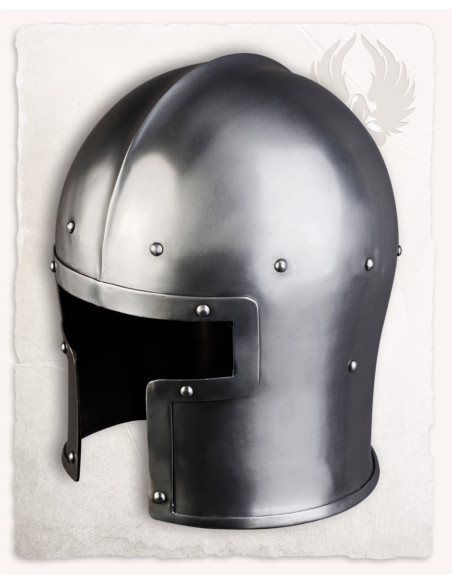 Barbuta medievale in metallo modello...