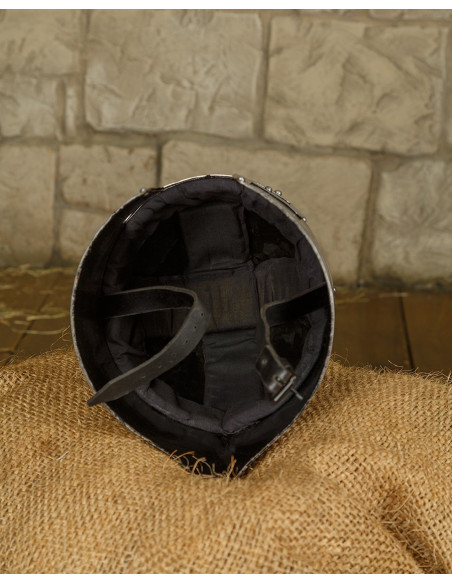 Barbuta medievale in metallo modello...