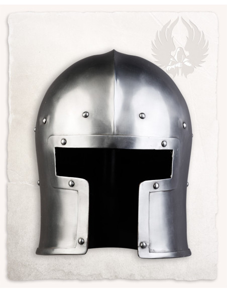 Barbuta medievale in metallo modello...