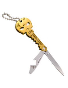Portachiavi Teschio Giallo, Coltello e Apribottiglie