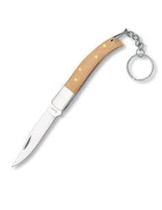 Temperino a pistone con manico in legno naturale, lama 6 cm.