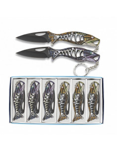 Set di 6 coltelli portachiavi Albainox Fishing