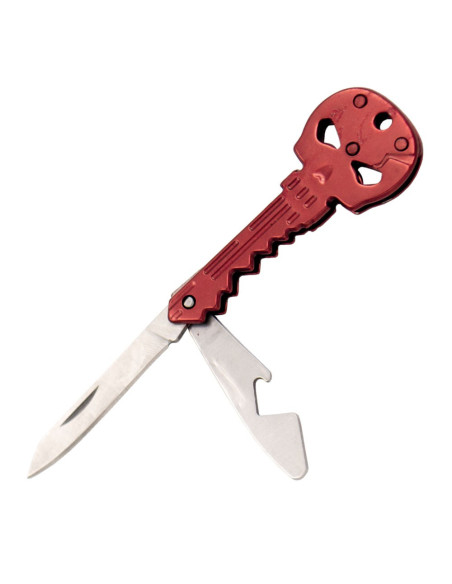 Portachiavi Teschio Rosso, Coltello e...