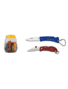 Set di 36 coltelli portachiavi, lama da 4,8 e 5,2 cm.