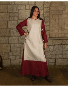 Grembiule contadino medievale modello Ormhild, color crema