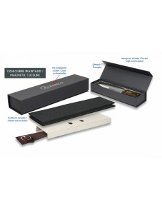 Scatola nera calamitata per 1 coltello