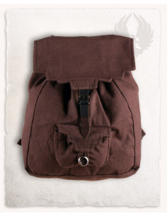 Zaino medievale in cotone modello Borchard, colore marrone