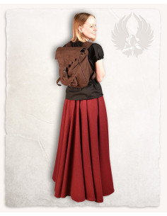 Zaino medievale in cotone modello Borchard, colore marrone 2