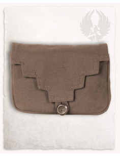 Marsupio medievale in cotone marrone modello Borchard 2