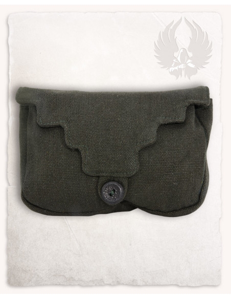 Marsupio medievale in cotone verde...