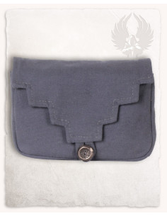 Marsupio medievale in cotone grigio modello Borchard