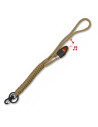 Portachiavi in paracord con fischietto, Coyote