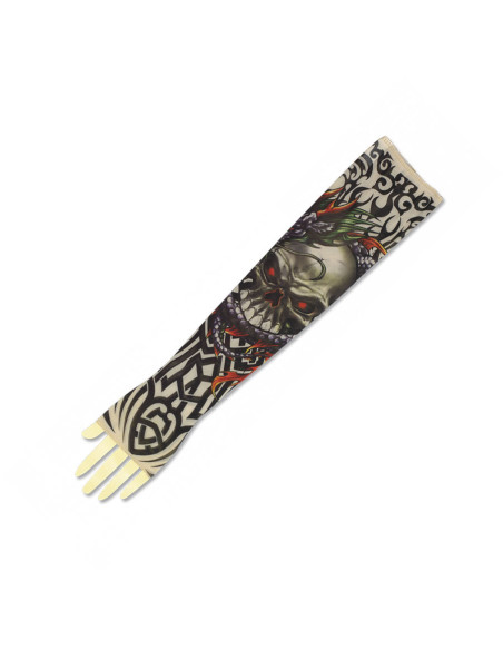 Polsino effetto tatuaggio Barbaric Skull