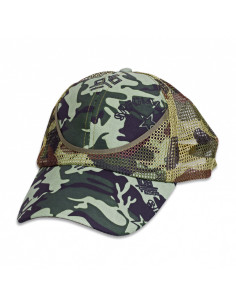 Cappellino mimetico verde speciale, regolabile con griglia