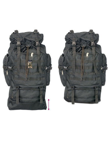 Zaino tattico Barbaric nero, 60L