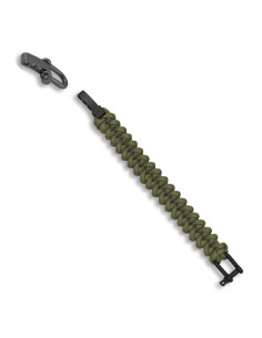 Braccialetto di paracord di sopravvivenza verde
