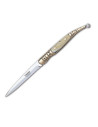 Coltello stiletto con manico in finto corno, lama 5,5 cm.