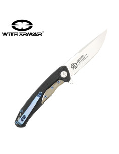 Coltello tascabile tattico a selce, lama in acciaio D2 2