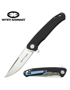 Coltello tascabile tattico a selce, lama in acciaio D2