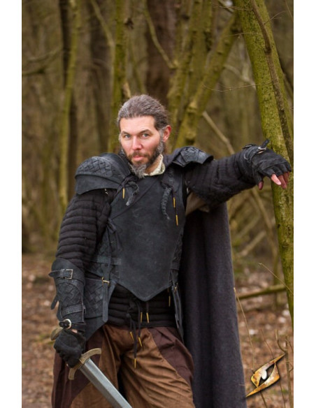 Set di spalline in pelle scamosciata...