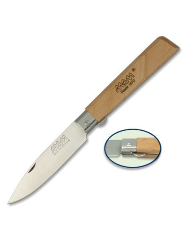 Coltello tascabile MAM con manico in legno (18,40 cm.)