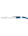Coltello da tasca a cricchetto arabo, manico in legno blu (lama, 16,9 cm.)