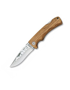 Coltello da tasca in legno di zebra, lama 9 cm.