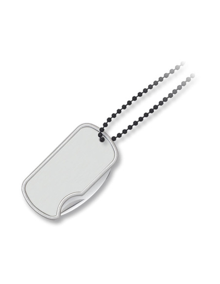 Coltello pendente Dog Tag, lama 4 cm.