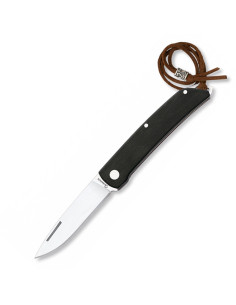 Temperino Albainox con manico in stamina nera, lama 7,5 cm.