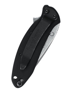 Coltello tascabile Kershaw Scallion, nero pietra 2