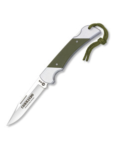 Coltello Tattico Commando, manico in acciaio + G10 Green,...