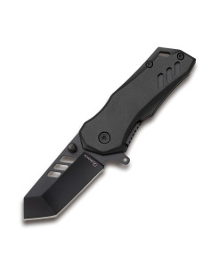 Coltello tattico K-25 con manico in alluminio nero