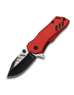 Coltello tattico K-25 con manico in alluminio rosso