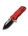 Coltello tattico K-25 con manico in alluminio rosso