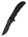 Coltello tascabile Kershaw Volt II, nero con dentellatura