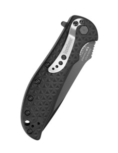 Coltello tascabile Kershaw Volt II, nero con dentellatura 2