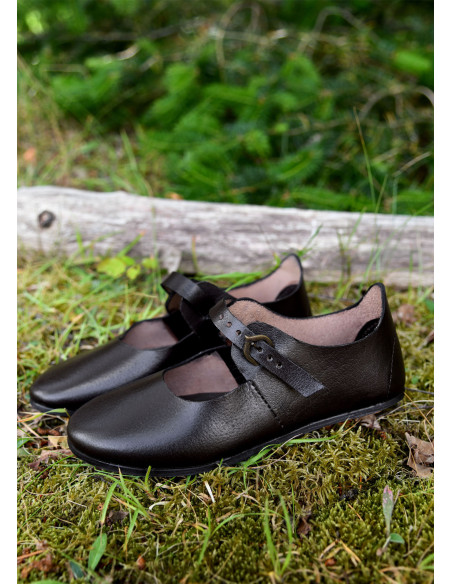 Scarpa da donna medievale Latchet,...